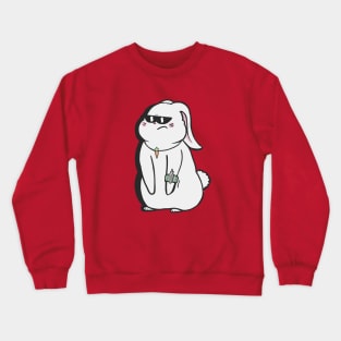 cool rabbit Crewneck Sweatshirt